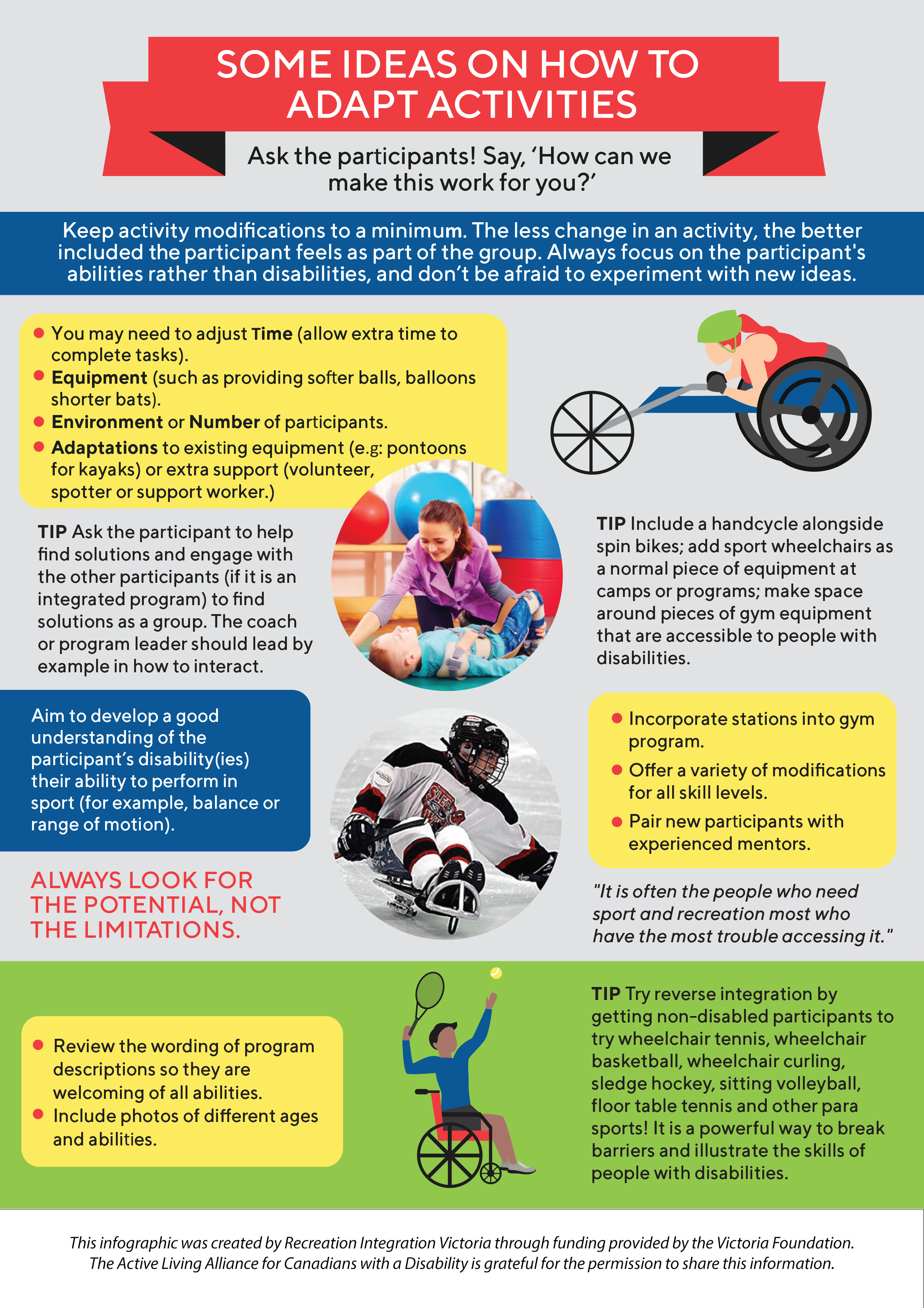 Adapting Activities | Active Living Alliance For Canadians With A ...